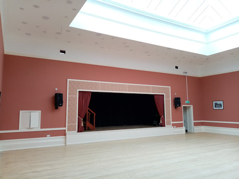 Hall with new glass roof